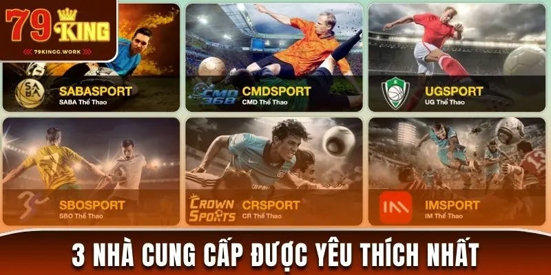 3 nhà cung cấp game thể thao 79King được yêu thích nhất