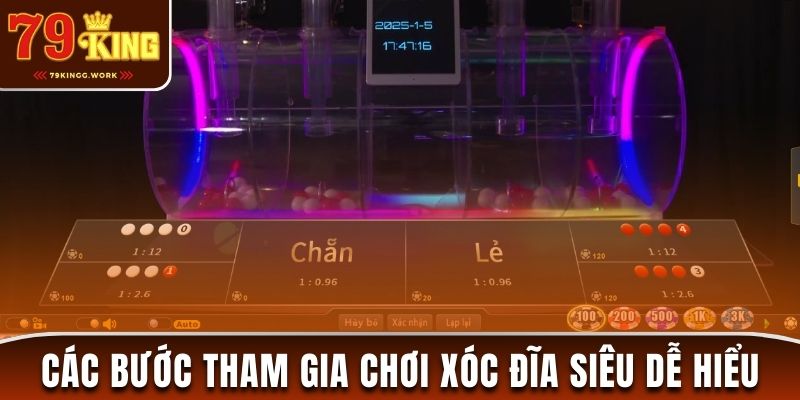 Hướng dẫn các bước tham gia chơi xóc đĩa 79King dễ hiểu