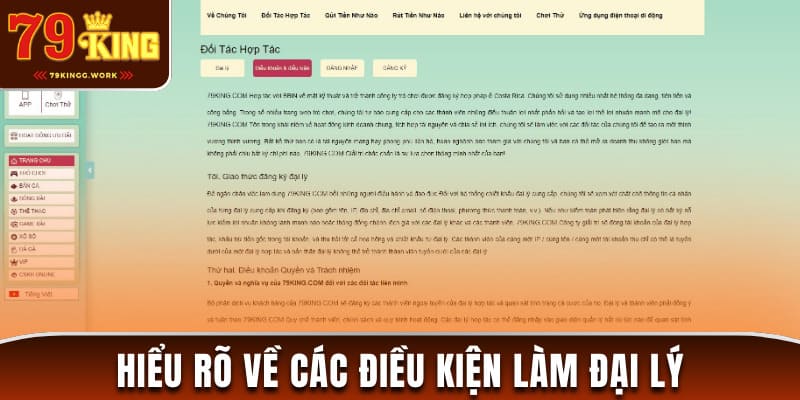 Điều kiện cần có để làm một đại lý 79King giỏi