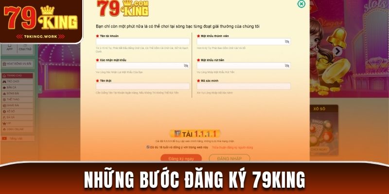 Các bước đăng ký 79King trên máy tính và thiết bị di động