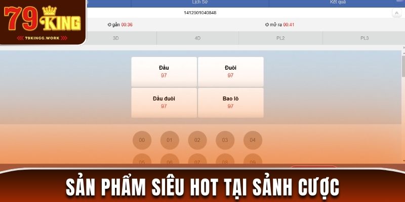 Sản phẩm siêu hot được yêu thích nhất tại xổ số 79King